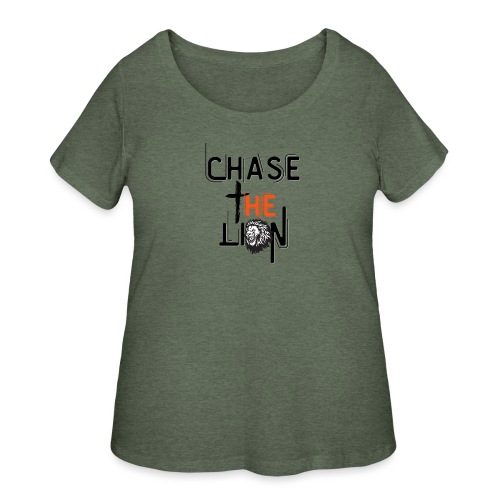 Chase the Lion - Women's Curvy T-Shirt