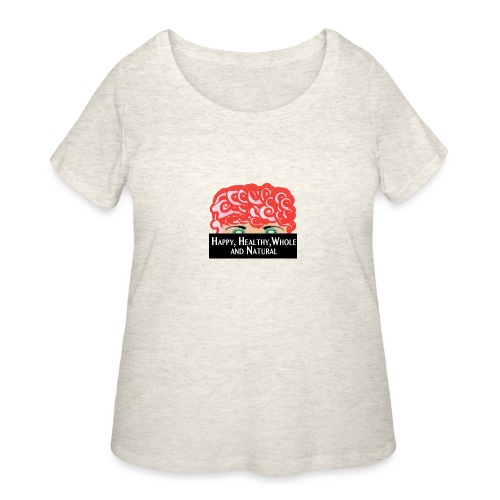 wholehealthtee red png - Women's Curvy T-Shirt