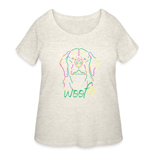 Woof - Women's Curvy T-Shirt