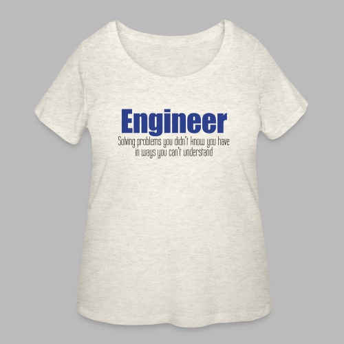 Engineer Solving Problems - Women's Curvy T-Shirt