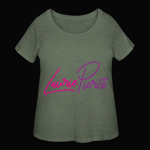 LauriePierce.com Logo - Women's Curvy T-Shirt