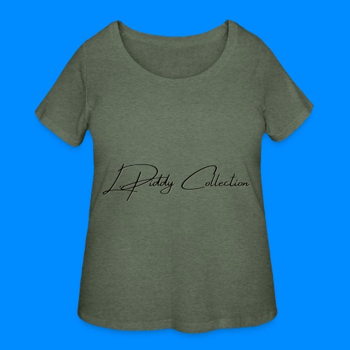L.Piddy Collection Logo - Black - Women's Curvy T-Shirt
