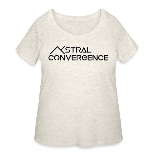 Astral Convergence Lettering - Women's Curvy T-Shirt