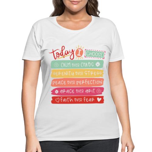 Harmony Collection - Today I Choose - Women's Curvy T-Shirt