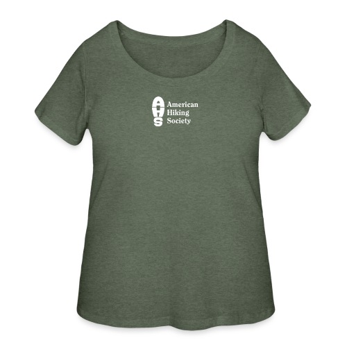 American Hiking Society Logo - Women's Curvy T-Shirt
