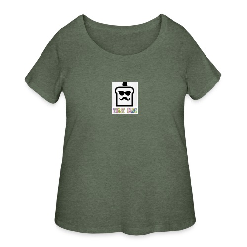 Toast Gang logo - Women's Curvy T-Shirt