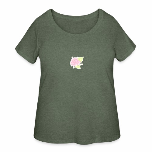 8-bit rose - Women's Curvy T-Shirt