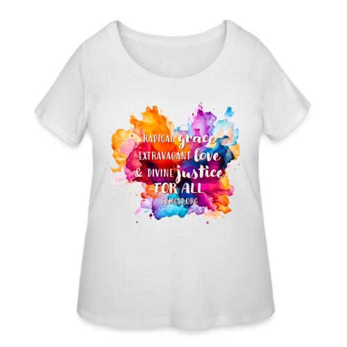 Grace Love Justice Color Splash - Women's Curvy T-Shirt