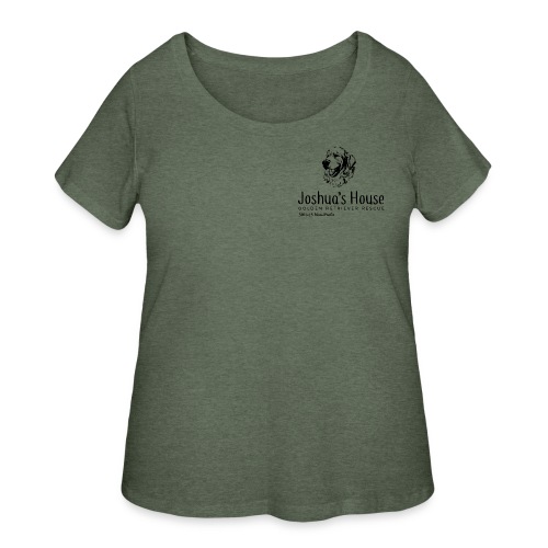 Joshua's House Black Logo - Women's Curvy T-Shirt