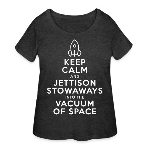 Keep Calm - Starship Mudskipper - Women's Curvy T-Shirt