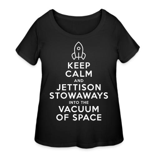 Keep Calm - Starship Mudskipper - Women's Curvy T-Shirt