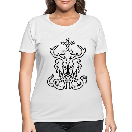 CHRISTmas Stag - Women's Curvy T-Shirt