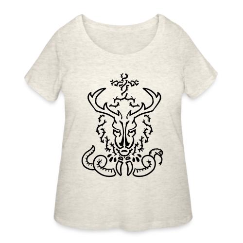 CHRISTmas Stag - Women's Curvy T-Shirt