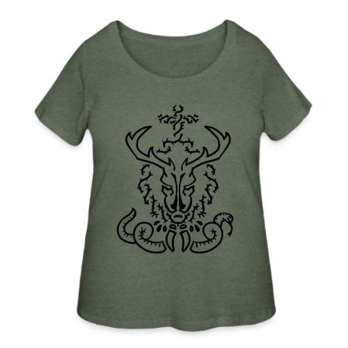 CHRISTmas Stag - Women's Curvy T-Shirt