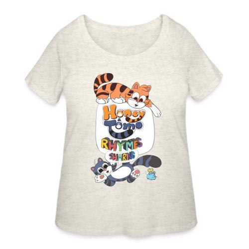 Honey and Tomo Rhymes Sharing - Women's Curvy T-Shirt