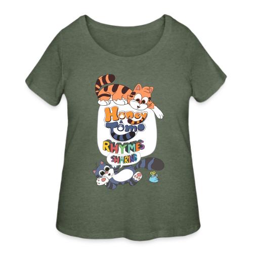 Honey and Tomo Rhymes Sharing - Women's Curvy T-Shirt