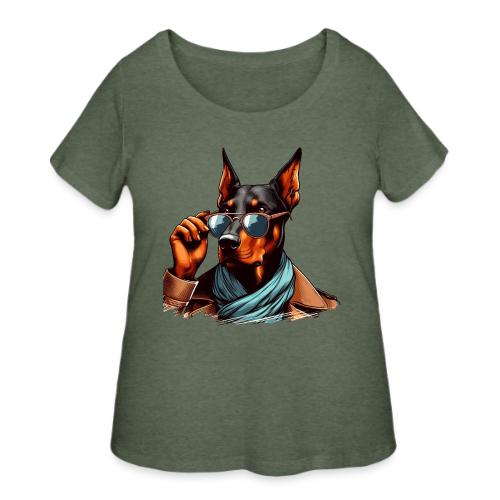 Doberman Pinscher The Doctor - Women's Curvy T-Shirt