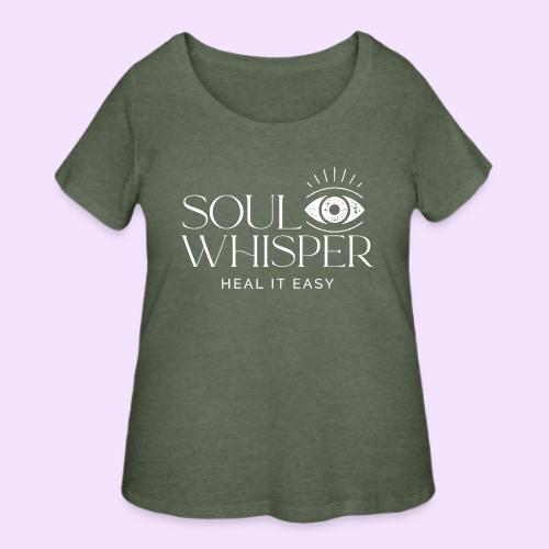 Soul Whisper - White Design - Women's Curvy T-Shirt