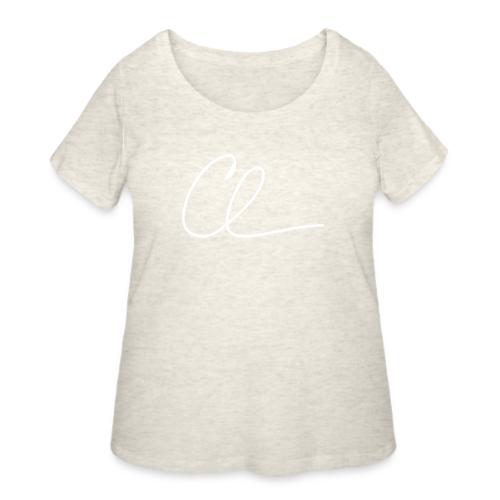 CL Signature (White) - Women's Curvy T-Shirt