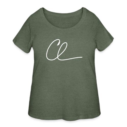 CL Signature (White) - Women's Curvy T-Shirt