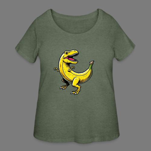 Bananasaurus REX – Funny T-Rex Banana Design - Women's Curvy T-Shirt