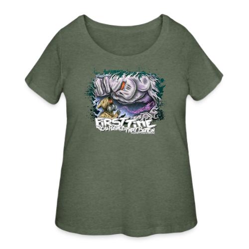 first time you pushed that button - Women's Curvy T-Shirt