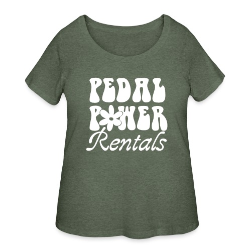 Pedal Power Rentals | Indiana Dunes - Women's Curvy T-Shirt