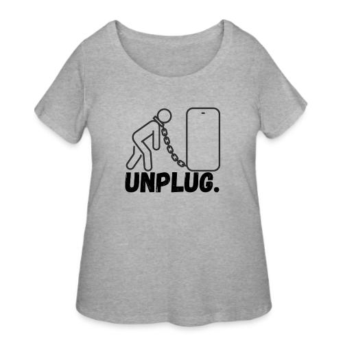 Unplug Series - Women's Curvy T-Shirt