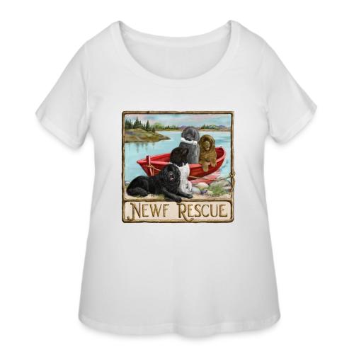NCA Newfoundland Dog Rescue Gear - Women's Curvy T-Shirt