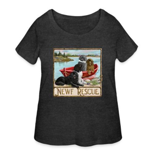 NCA Newfoundland Dog Rescue Gear - Women's Curvy T-Shirt