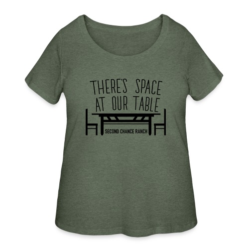There's space at our table. - Women's Curvy T-Shirt
