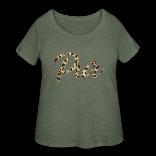 Pur Script - Women's Curvy T-Shirt