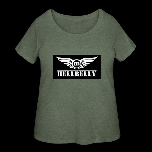 Hellbelly black design - Women's Curvy T-Shirt