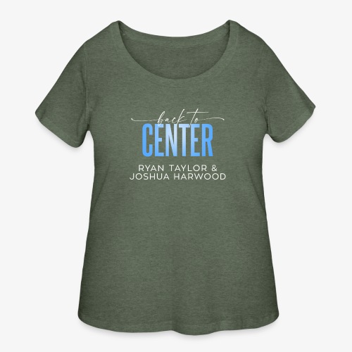 Back to Center Title White - Women's Curvy T-Shirt