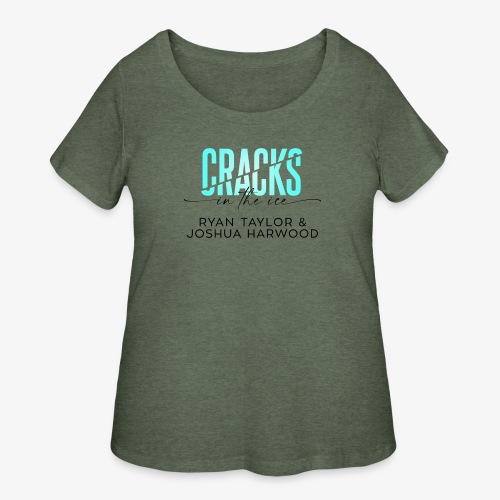 Cracks in the Ice Title Black - Women's Curvy T-Shirt