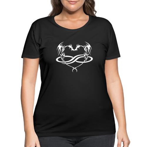 Polydragon (white) - Women's Curvy T-Shirt