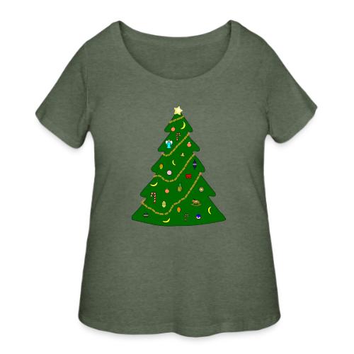 Christmas Tree For Monkey - Women's Curvy T-Shirt