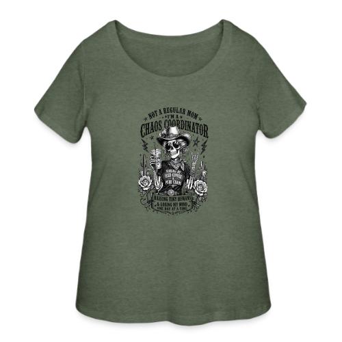 Chaos Coordinator Mom Skeleton Cowgirl - Women's Curvy T-Shirt