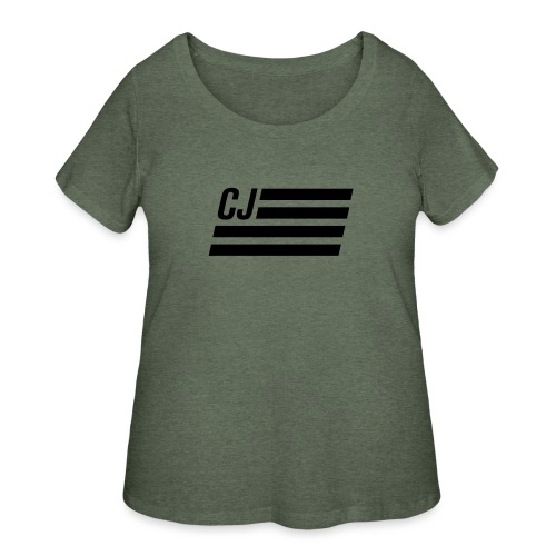 CJ flag - Autonaut.com - Women's Curvy T-Shirt