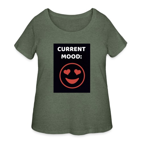 Love current mood by @lovesaccessories - Women's Curvy T-Shirt