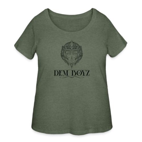 DemBoyz Full Logo (Black Edition) - Women's Curvy T-Shirt