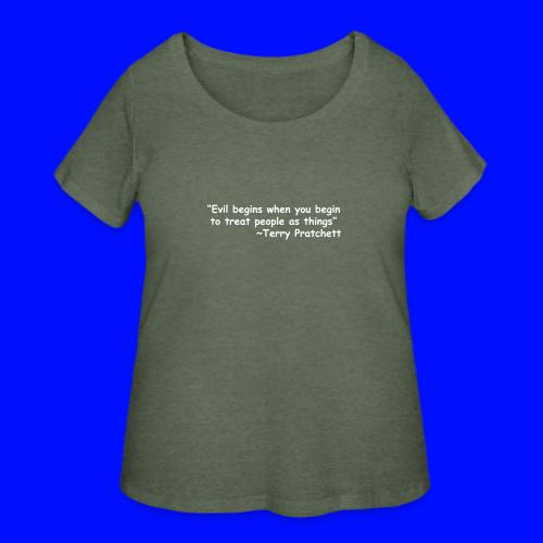 Evil Begins - Women's Curvy T-Shirt