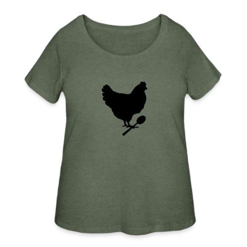 Cosmopolitan Cornbread Hen & Spoon Logo - Women's Curvy T-Shirt