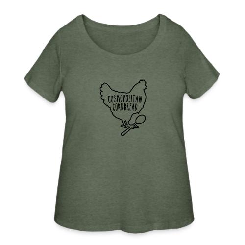 Cosmopolitan Cornbread Hen & Spoon Logo - Women's Curvy T-Shirt