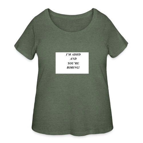 ADHD t shirts - Women's Curvy T-Shirt
