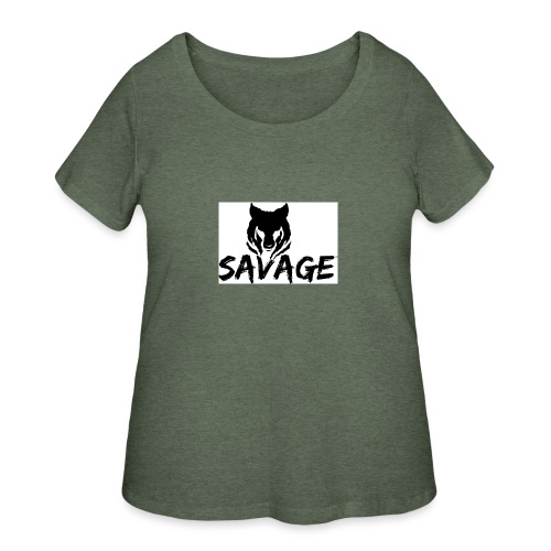 cameron is a savage - Women's Curvy T-Shirt