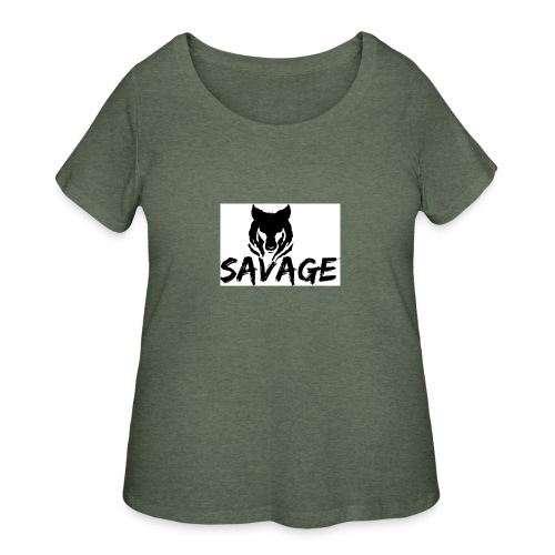 cameron is a savage - Women's Curvy T-Shirt