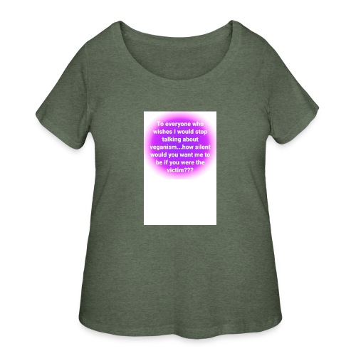 vegan quote 1 - Women's Curvy T-Shirt