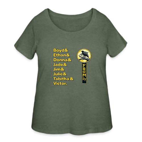 Fromily + Storywalker (front and back) - Women's Curvy T-Shirt