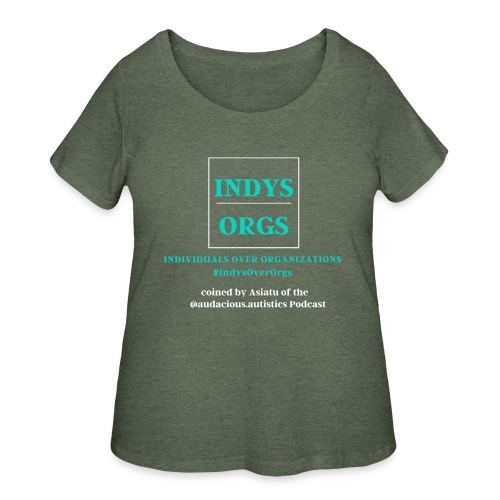 Indys over Orgs - Women's Curvy T-Shirt